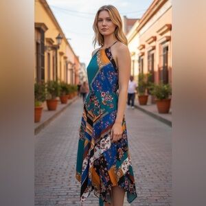 NWT Deadstock Y2K Fishbowl for Macy’s hanky hem dress